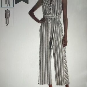 Laundry By Shelli Segal Multi-Striped Jumpsuit